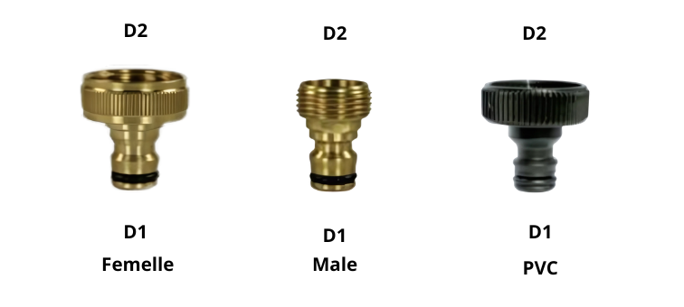 Coupleur robinet arrosage universel
