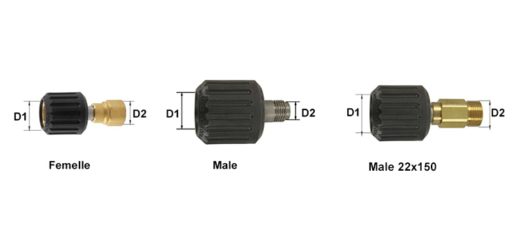 Adapteur laiton femelle rotatif 22X150