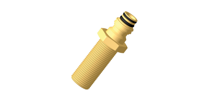 Embase filetée passe cloison 