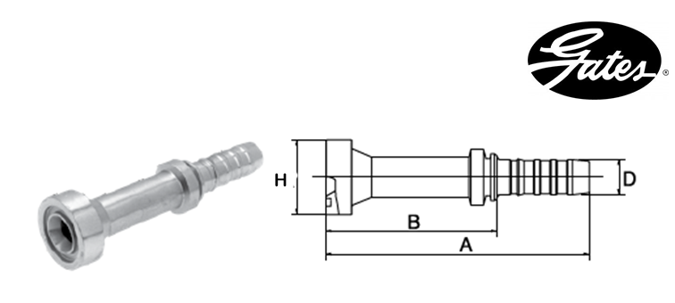 Embout bride CAT GATES GLOBAL SPIRAL