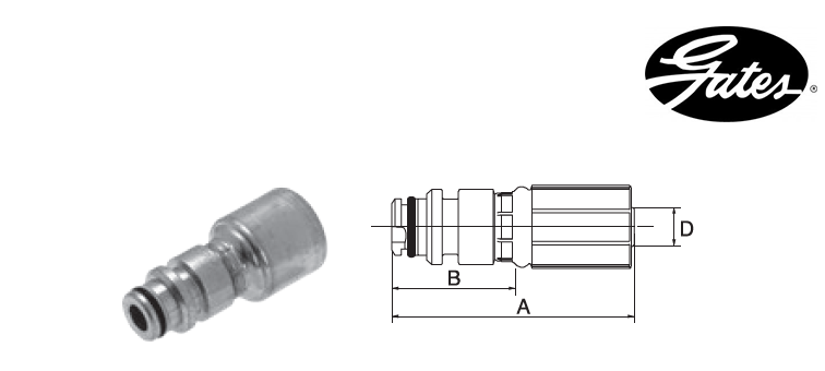 Embout STECKO GATES MEGASYS MEGACRIMP
