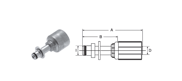 Embout male pour laveur GATES MEGASYS MEGACRIMP