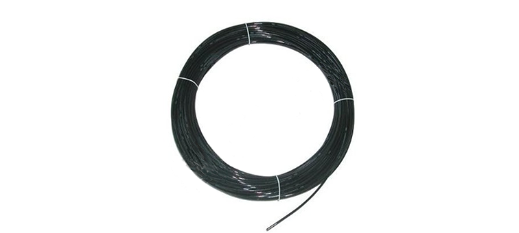 Tube polyamide noir en couronne de 100m
