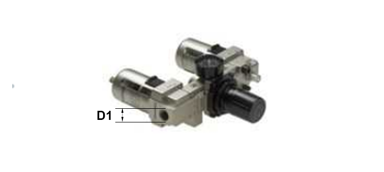 Filtre + régulateur + lubrificateur pneumatique