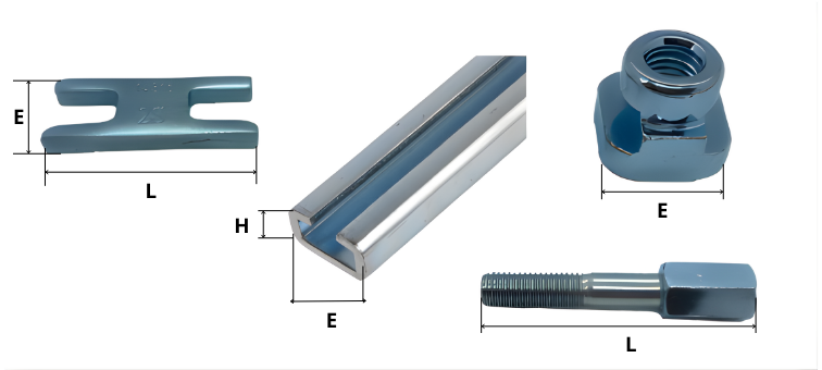 Accessoires rail et superposition pour collier série lourde