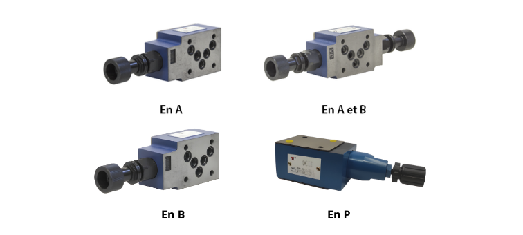 Limiteur de pression pour CETOP5 (NG10)