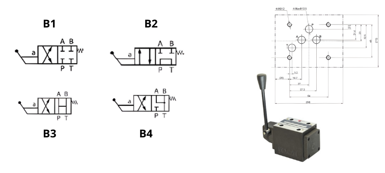 Electro CETOP5 (NG10) 2 positions