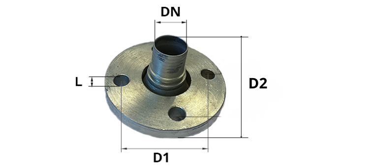 Embout à bride tournante PN10/PN16 acier