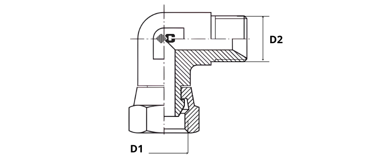 Coude 90° male x femelle BSP 