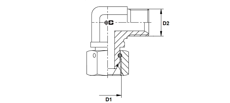 Coude 90° Mâle x Femelle BSP à jonc