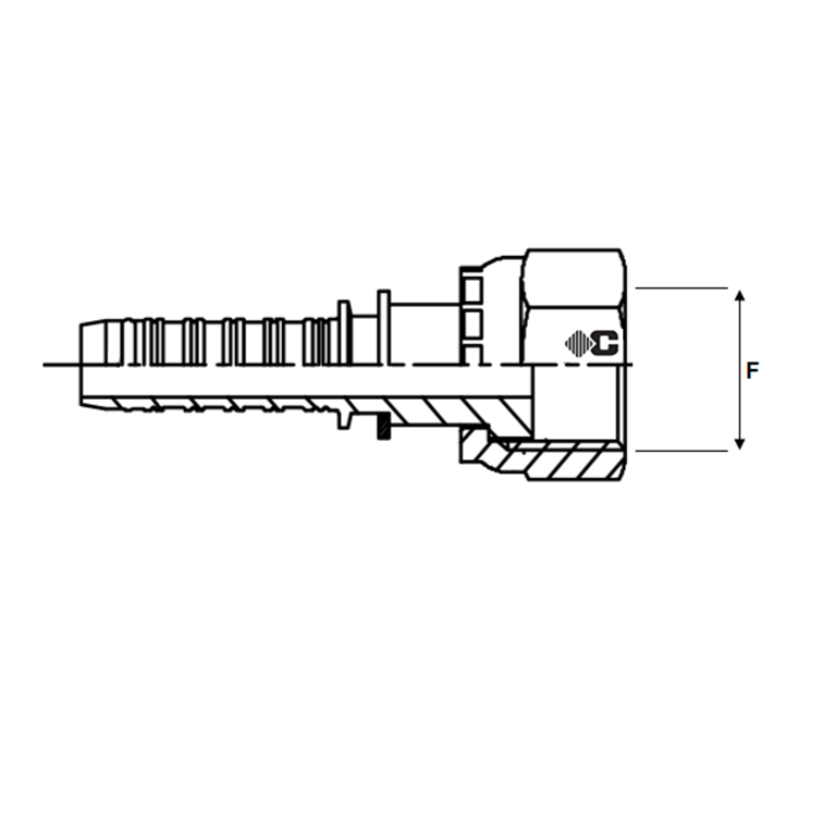 Embout à sertir femelle BSP fond plat
