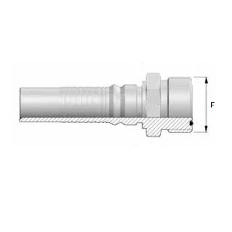 Embout interlock male ORFS