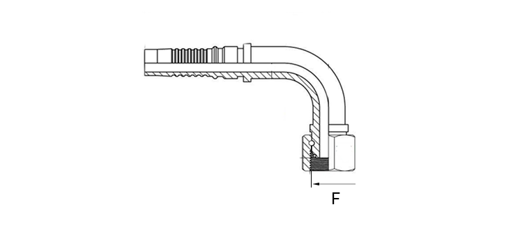 Embout interlock 90° femelle BSP inox