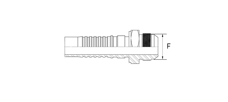 Embout interlock male JIC inox