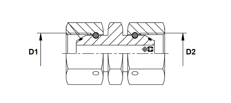 Adapteur femelle BSP x femelle BSP inox