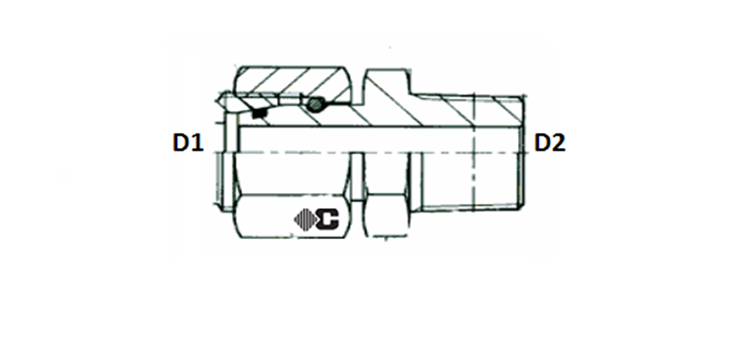 Adapteur orientable NPT (BRIGGS) série L et S INOX