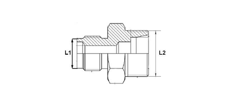 Adapteur male agricole x male métrique 24°