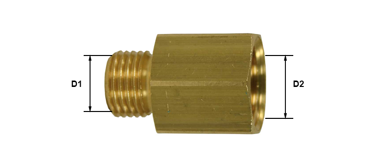 Adapteurs laiton divers male X femelle