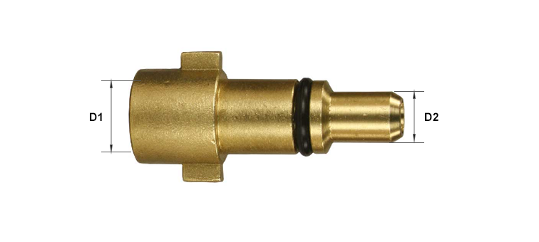 Adapteur laiton femelle kw male x  femelle gaz