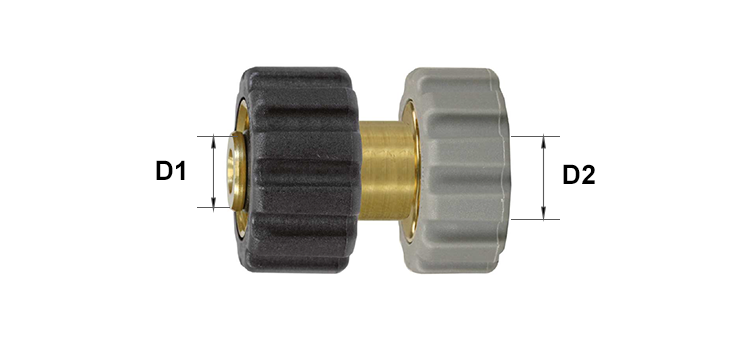 Adapteur laiton femelle 22 x femelle 21