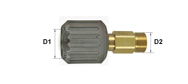 Adapteur laiton femelle rotatif 21X150