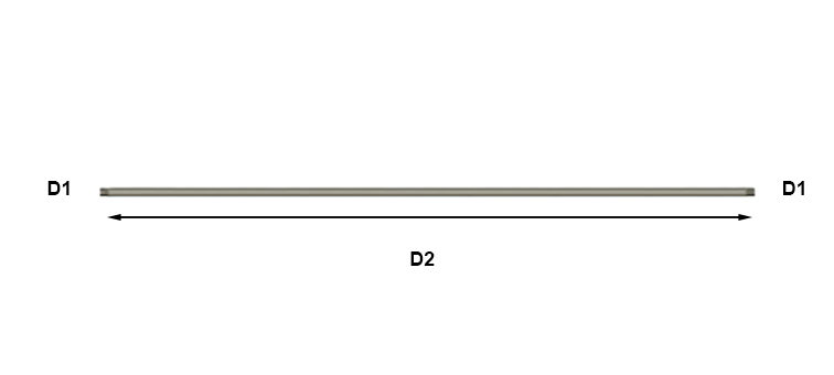 Tube lance acier ou inox nu