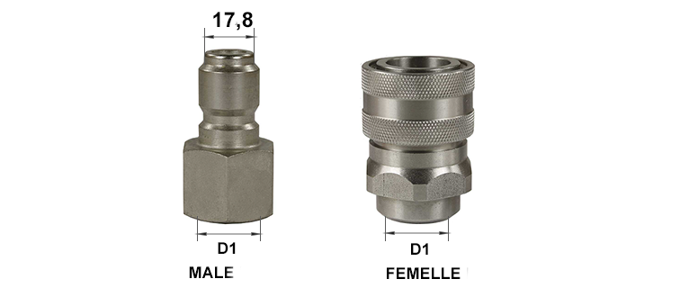 Coupleur rapide inox type ST3100