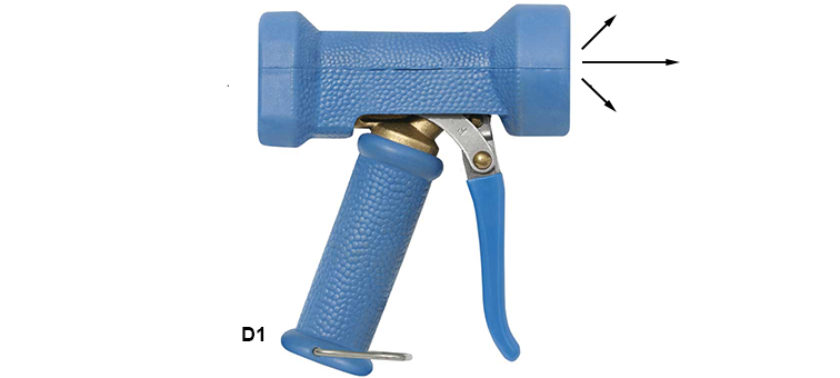 Pistolet de lavage - jet à reglage