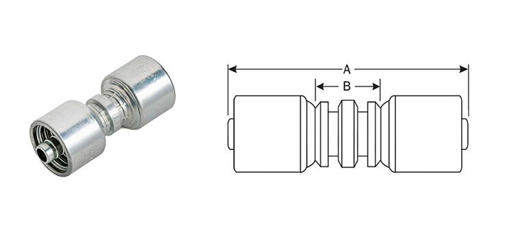 Embout de jonction GATES MEGASYS MEGACRIMP